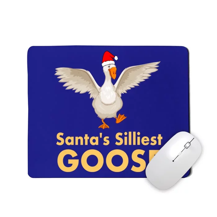 Cool Santas Silliest Goose Tacky Funny Christmas Duck Swans Gift Mousepad