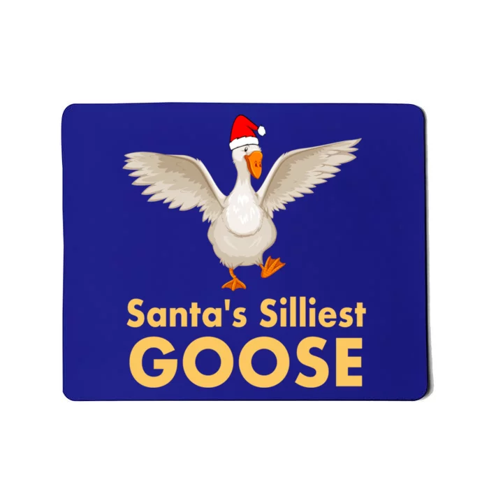 Cool Santas Silliest Goose Tacky Funny Christmas Duck Swans Gift Mousepad