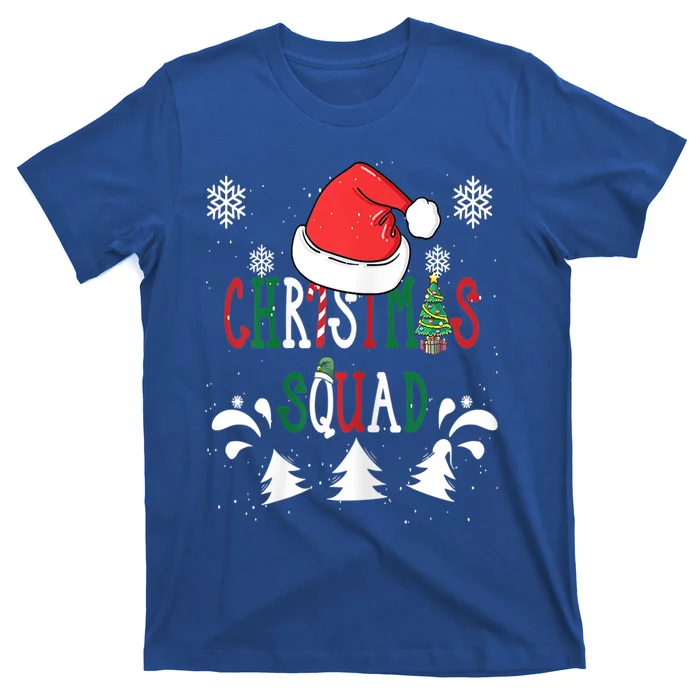 Christmas Squad Santa Hat Family Matching Pajama Xmas Meaningful Gift T-Shirt