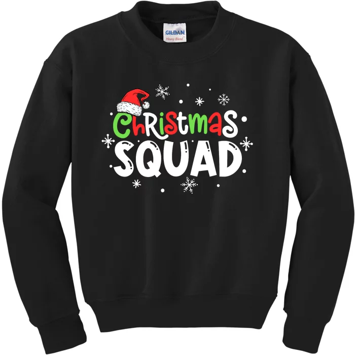 Christmas Squad Santa Family Matching Pajamas Xmas Boys Kids Sweatshirt