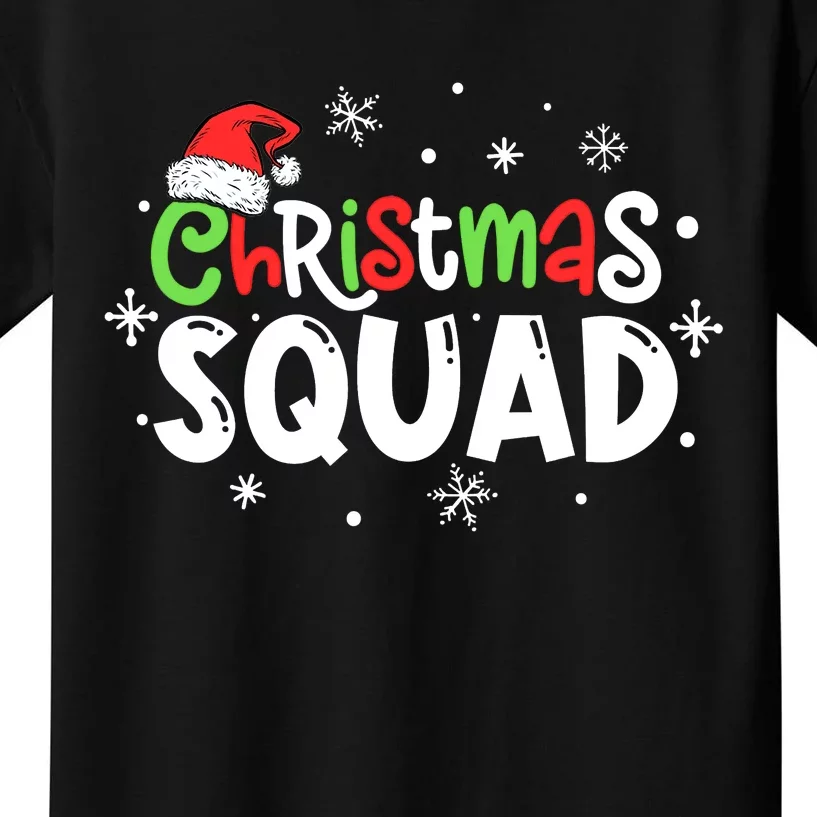 Christmas Squad Santa Family Matching Pajamas Xmas Boys Kids T-Shirt