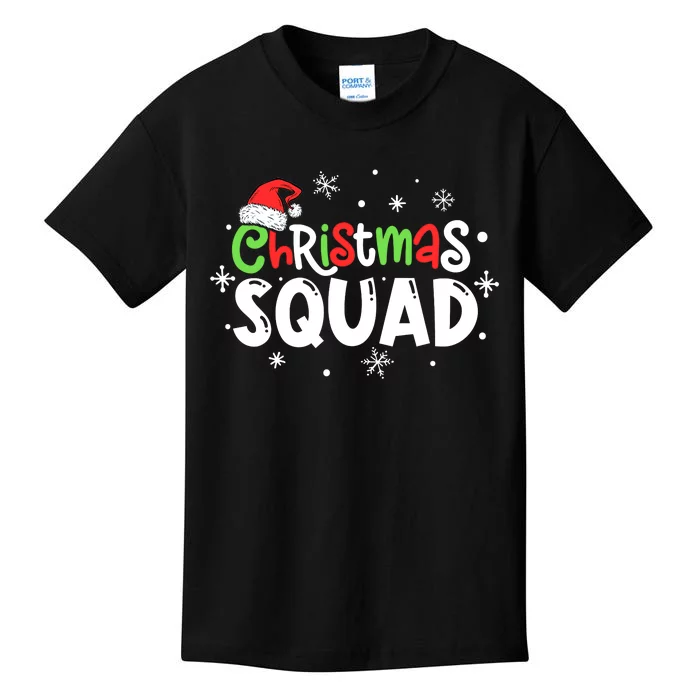 Christmas Squad Santa Family Matching Pajamas Xmas Boys Kids T-Shirt