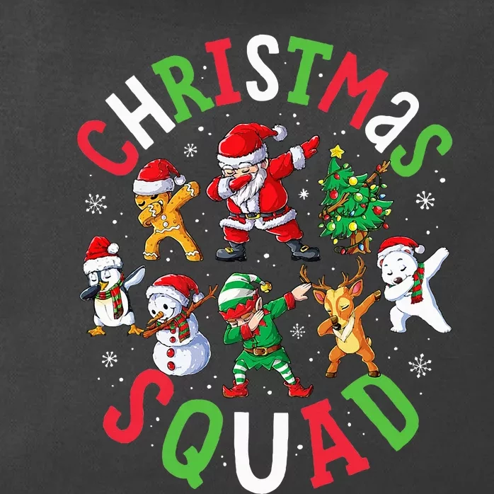 Christmas Squad Santa Dabbing Elf Family Matching Pajamas Zip Tote Bag