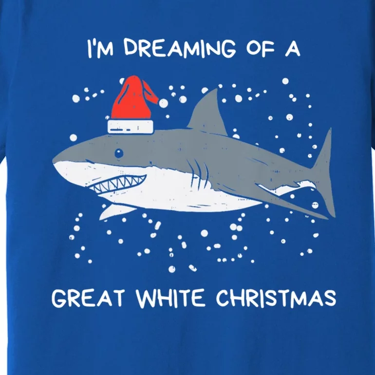 Christmas Shark Santa Hat Xmas Santa Jaws Funny Shark Pun Gift Premium T-Shirt