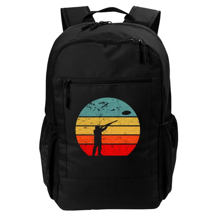 Clay Skeet Shooting Trap Shooting Retro Vintage Sunset Daily Commute Backpack