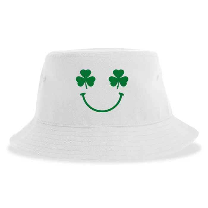 Cute Shamrock St Patrick's Day Clover Sustainable Bucket Hat