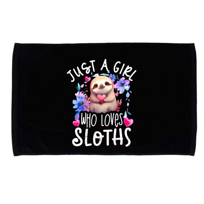 Cute Sloth , Sloth Lover Tee, Sloth , Sloth Microfiber Hand Towel