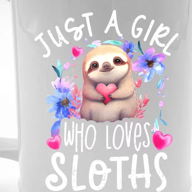 Cute Sloth , Sloth Lover Tee, Sloth , Sloth Front & Back Beer Stein