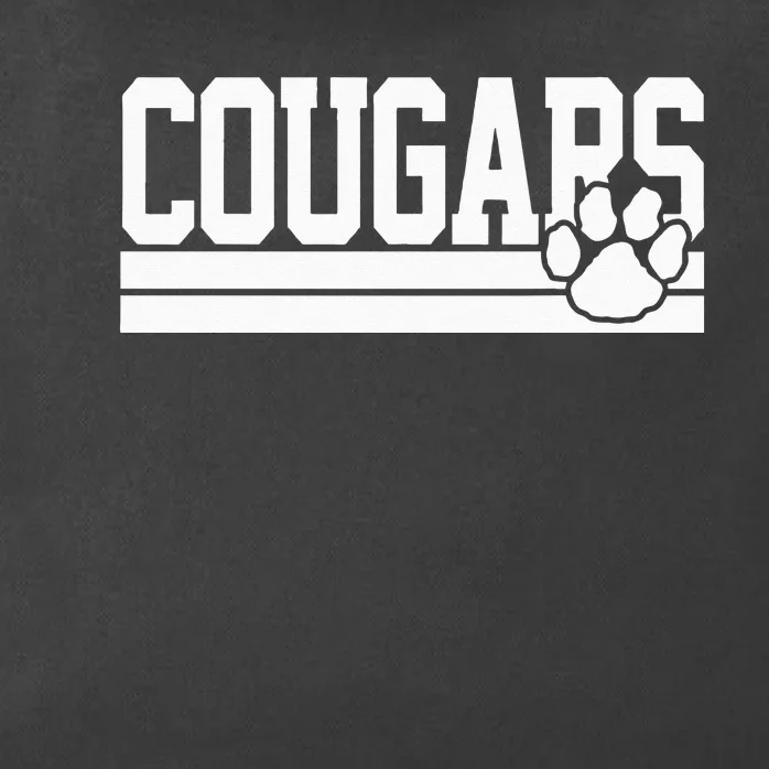 Cougars School Spirit Zip Tote Bag