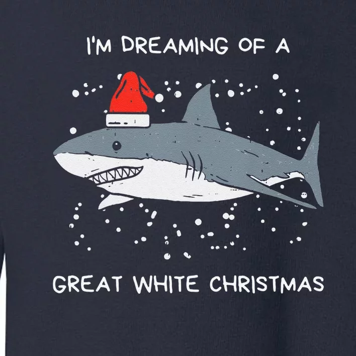 Christmas Shark Santa Hat Xmas Santa Jaws Funny Shark Pun Toddler Sweatshirt