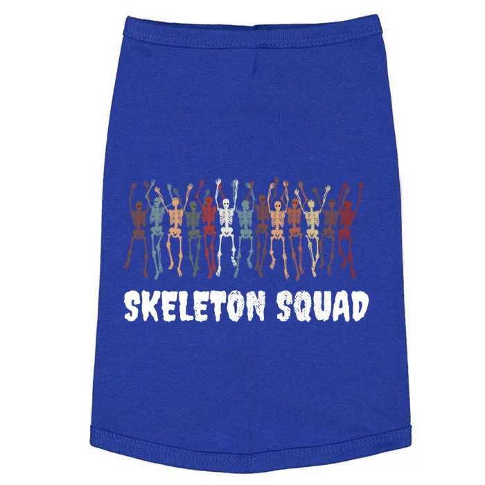 Cool Skeleton Squad Spooky Scary Horror Halloween Party Cool Gift Doggie Tank