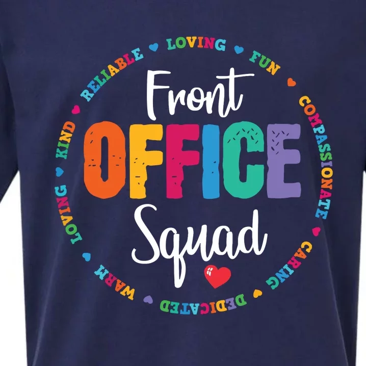 Cute School Secretary Admin Appreciation Front Office Squad Sueded Cloud Jersey T-Shirt