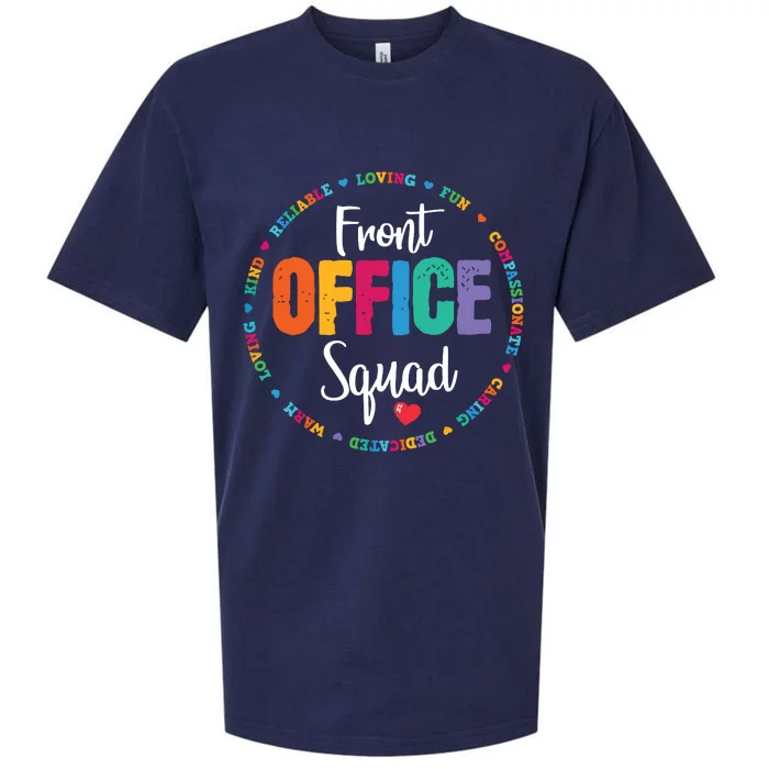 Cute School Secretary Admin Appreciation Front Office Squad Sueded Cloud Jersey T-Shirt