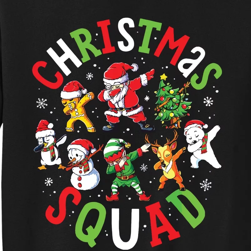 Christmas Squad Santa Dabbing Family Matching Pajamas Sweatshirt