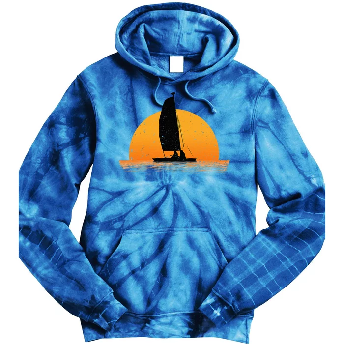 Cool Sailing Sail Boat Owner Sailboat Boating Tie Dye Hoodie