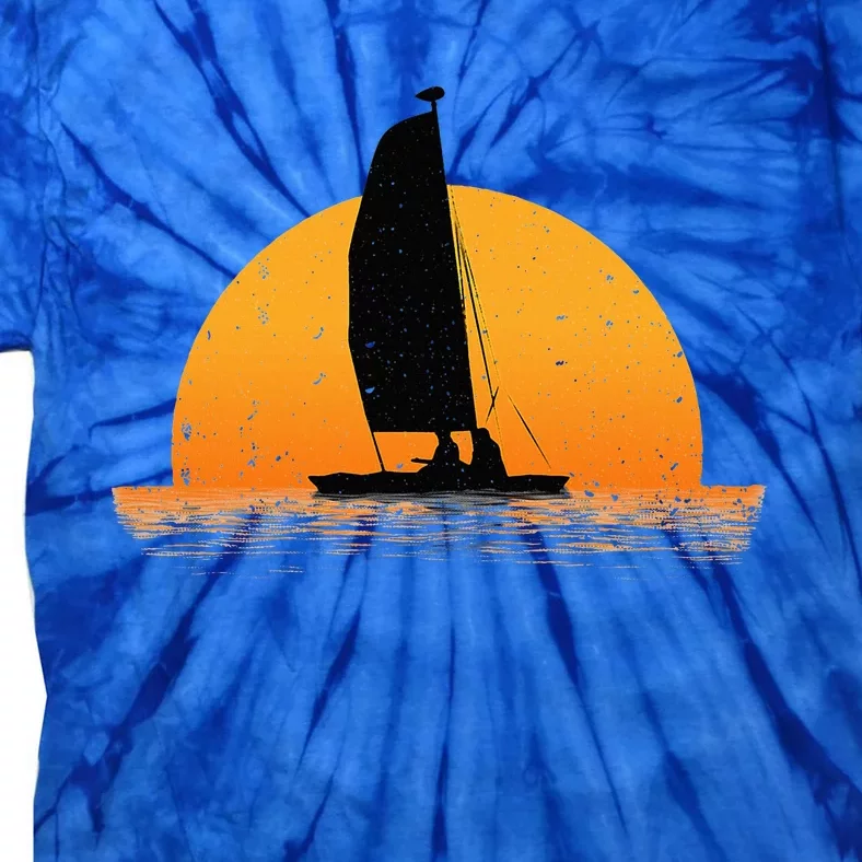 Cool Sailing Sail Boat Owner Sailboat Boating Tie-Dye T-Shirt