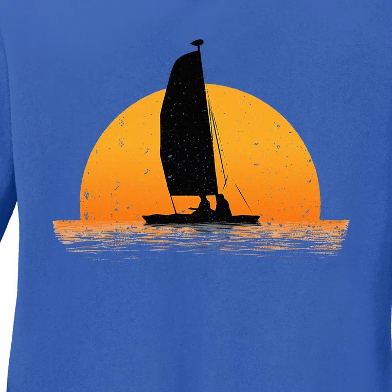 Cool Sailing Sail Boat Owner Sailboat Boating Ladies Long Sleeve Shirt