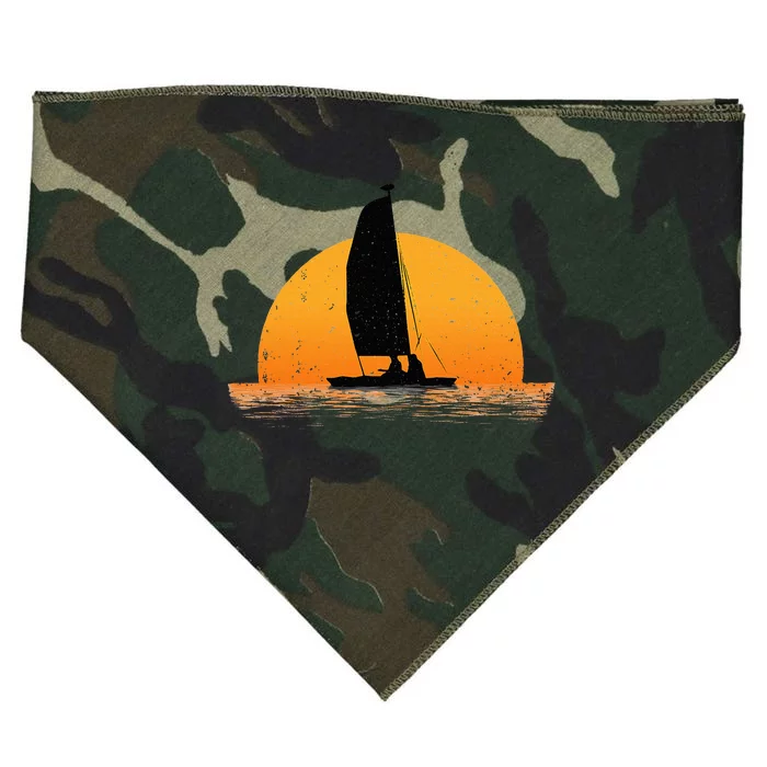 Cool Sailing Sail Boat Owner Sailboat Boating USA-Made Doggie Bandana