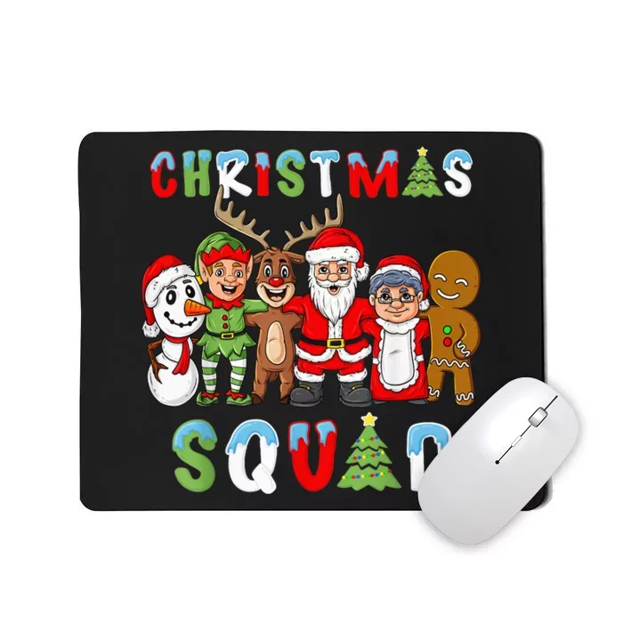 Christmas Squad Santa Reindeer Elf Boy Girls Kid Xmas Gift Mousepad