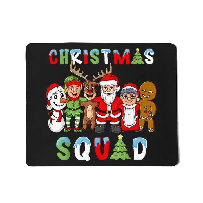 Christmas Squad Santa Reindeer Elf Boy Girls Kid Xmas Gift Mousepad