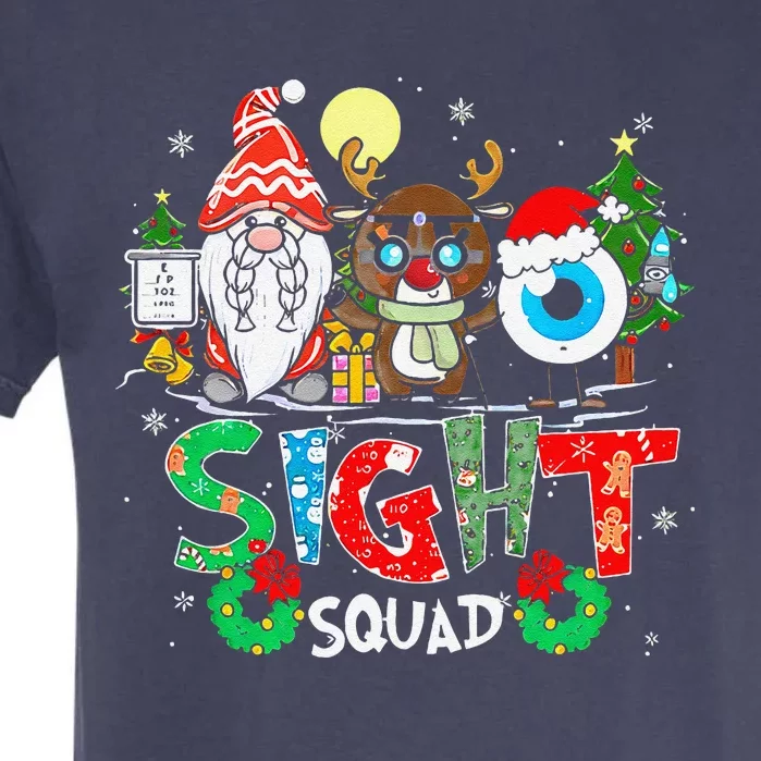 Cute Sight Squad Cute Optometry Gnome Reindeer For Christmas Garment-Dyed Heavyweight T-Shirt