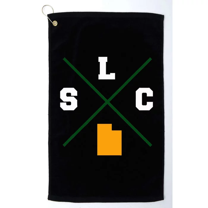 Classic Slc Salt Lake City Utah Platinum Collection Golf Towel