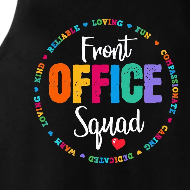 Cute School Secretary Admin Appreciation Front Office Squad Ladies Tri-Blend Wicking Tank