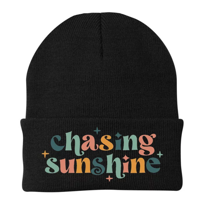 Chasing Sunshine Summer Lake Vibes Beach Summer Vacation Knit Cap Winter Beanie