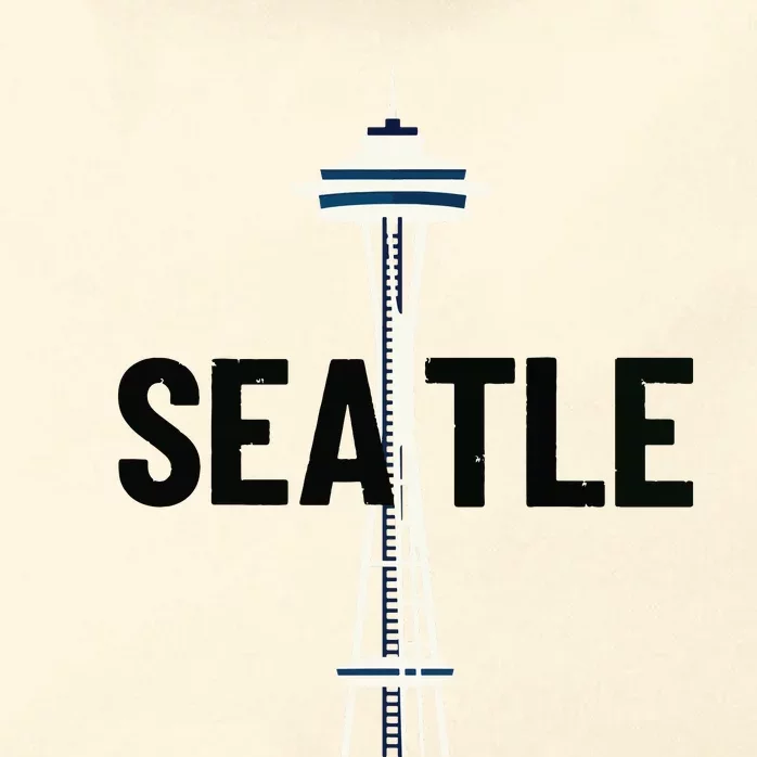 Cool Seattle Space Needle Traveler Souvenir Washington Zip Tote Bag