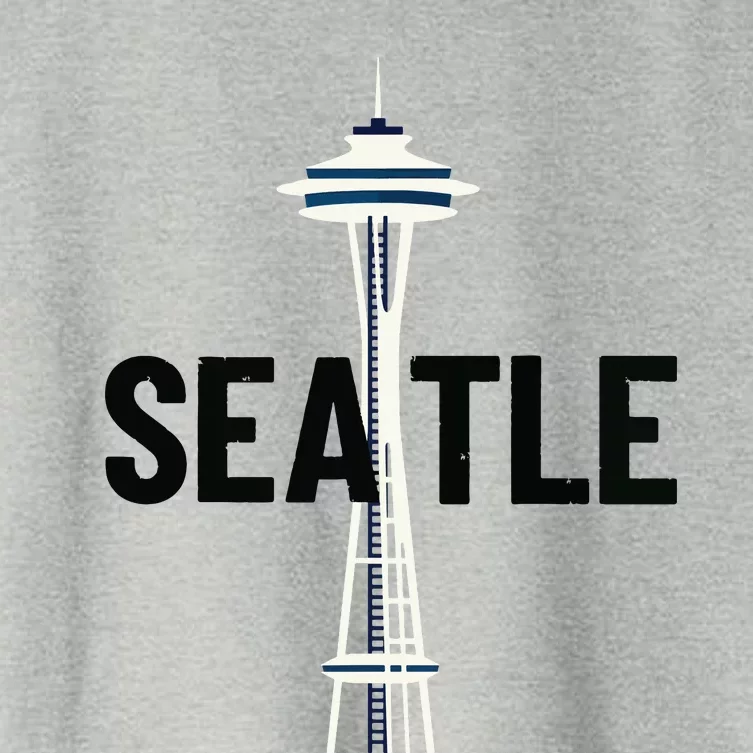 Cool Seattle Space Needle Traveler Souvenir Washington Women's Crop Top Tee