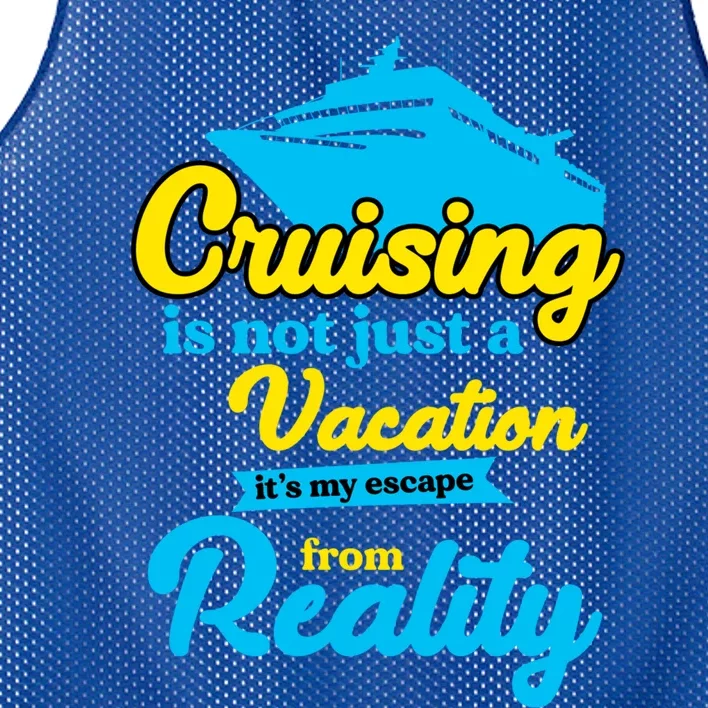 Cruise Ship Summer Sailing Cruising Is Not Just A Vacation Gift Mesh Reversible Basketball Jersey Tank