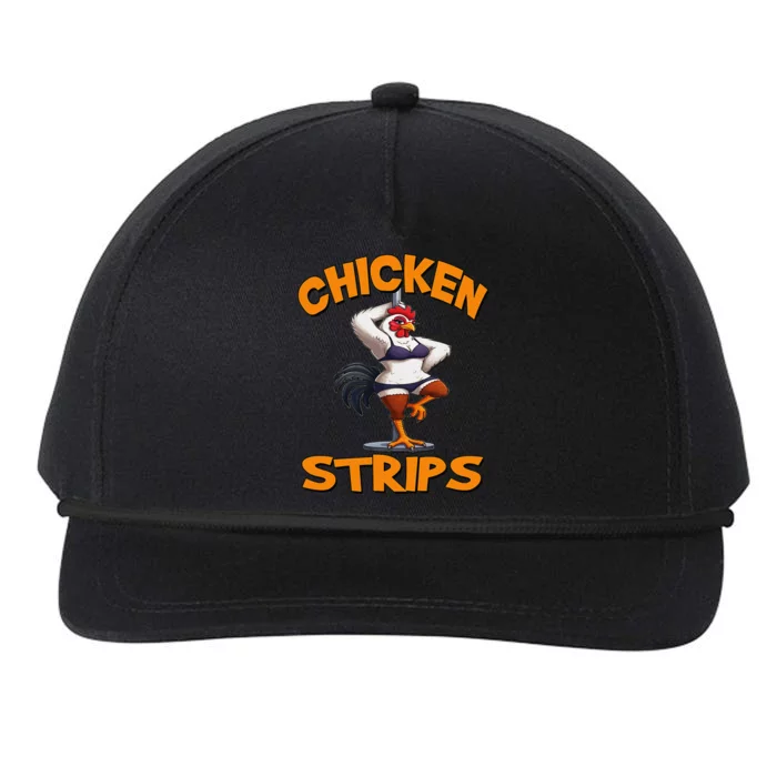 Chicken Strips Stripping Chicken Snapback Five-Panel Rope Hat