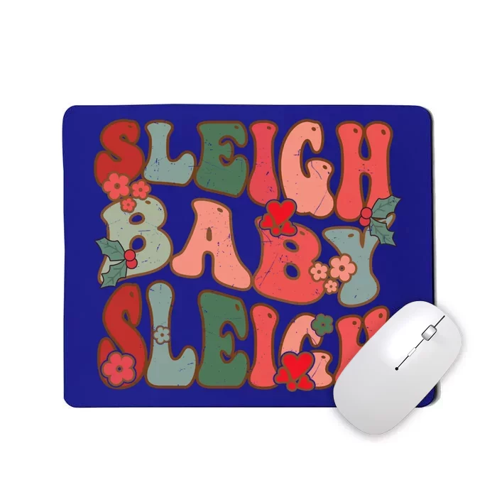 Christmas Sleigh Sleigh Groovy Xmas Cool Gift Mousepad