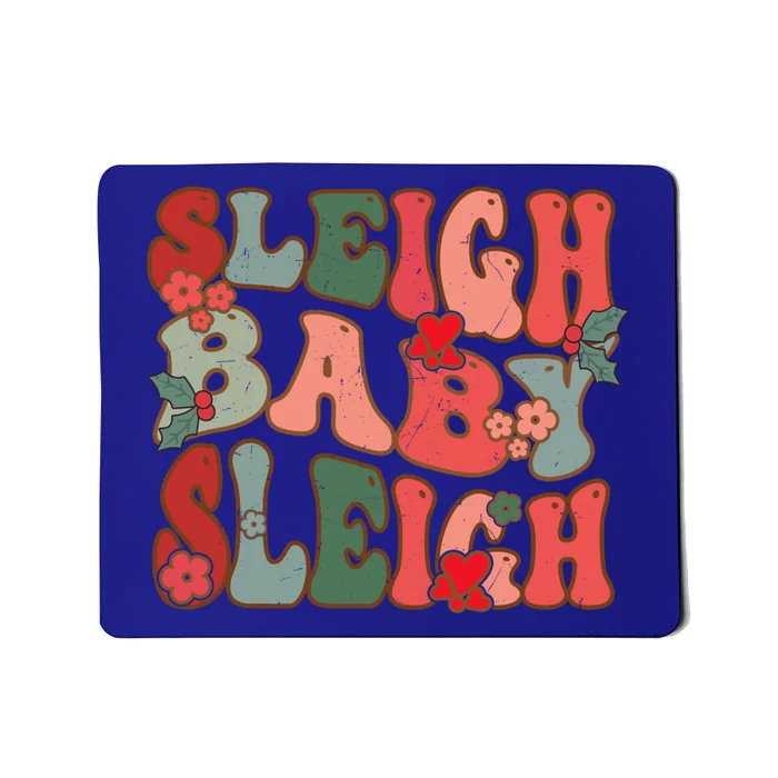 Christmas Sleigh Sleigh Groovy Xmas Cool Gift Mousepad