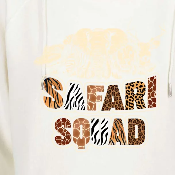 Cool Safari Squad African Family Summer Vacation Meaningful Gift Womens Funnel Neck Pullover Hood