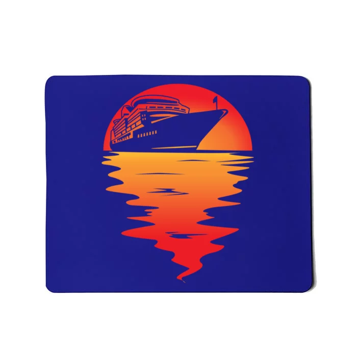 Cruise Ship Sunset Cruising Travel Summer Cruise Gift Mousepad