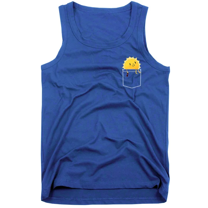 Cool Sunshine Sunny Pocket Design Tank Top