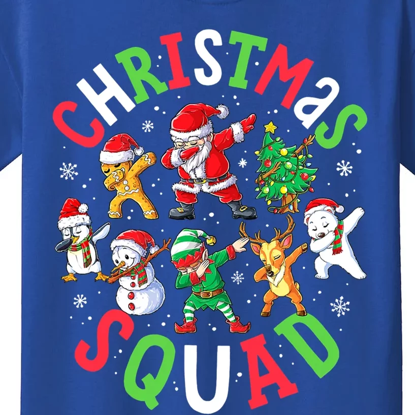 Christmas Squad Santa Dabbing Elf Family Matching Pajamas Gift Kids T-Shirt