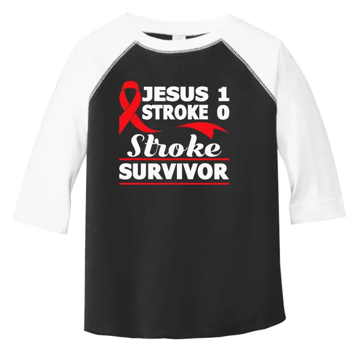 Christian Stroke Survivor Awareness Red Ribbon Brain Attack Toddler Fine Jersey T-Shirt