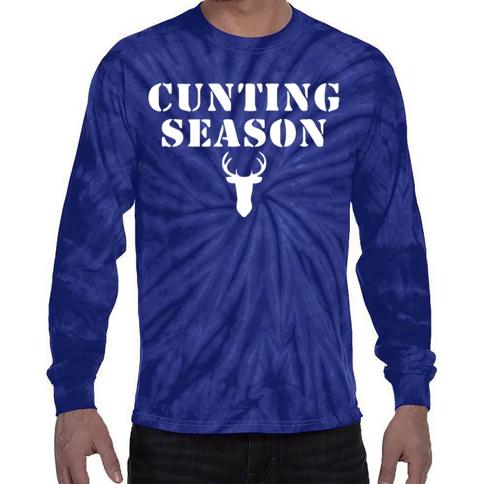 Cunting Season Shirt Funny Hunting Deer Season Tie-Dye Long Sleeve Shirt