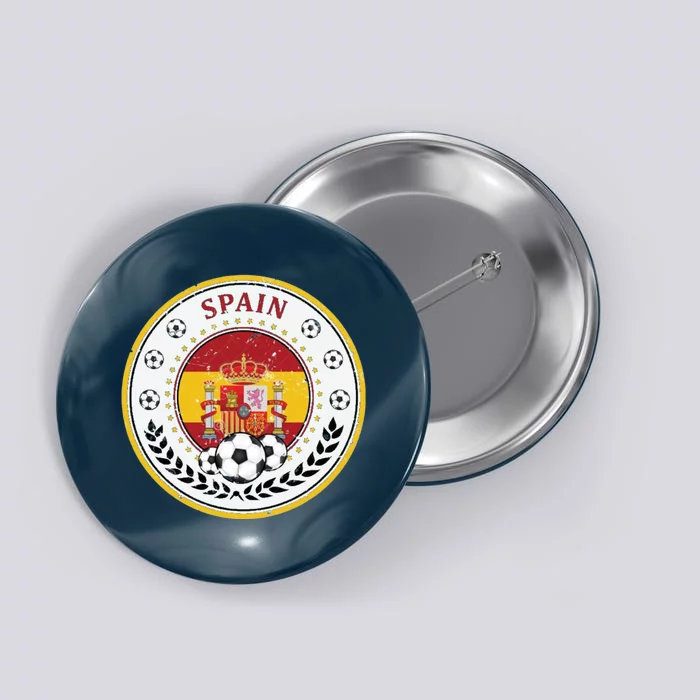 Cool Spain Soccer Logo Button