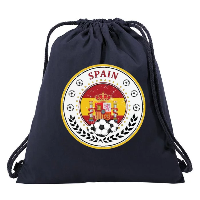 Cool Spain Soccer Logo Drawstring Bag