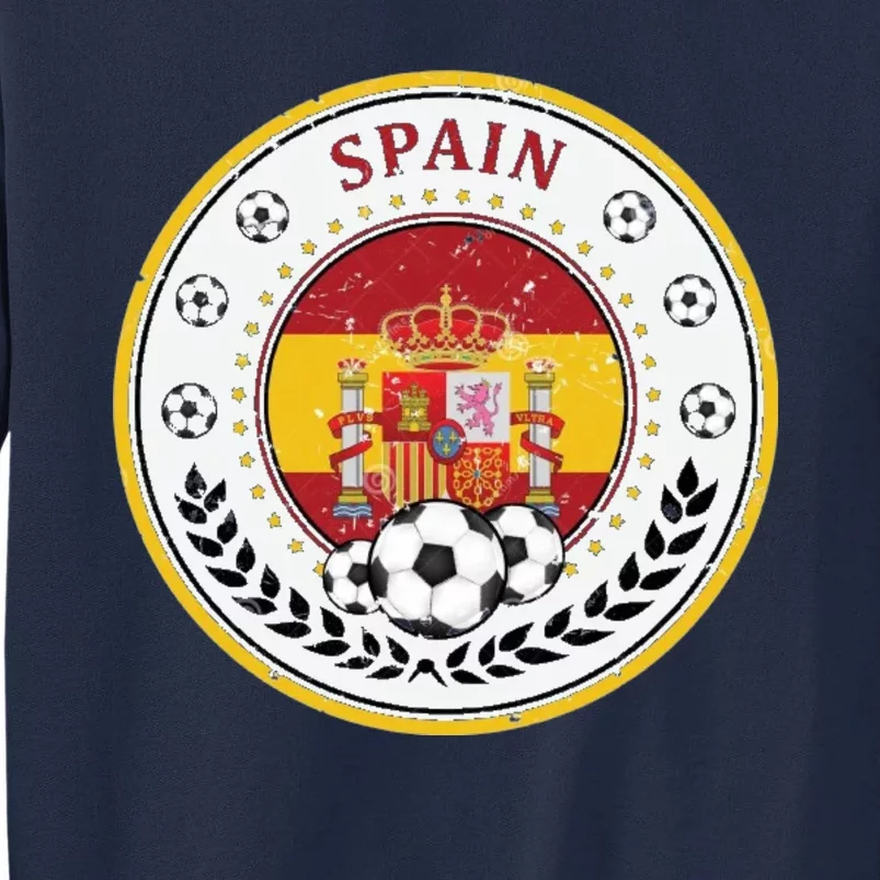 Cool Spain Soccer Logo Tall Sweatshirt