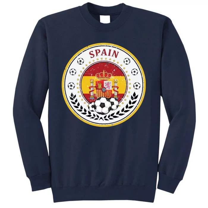 Cool Spain Soccer Logo Tall Sweatshirt