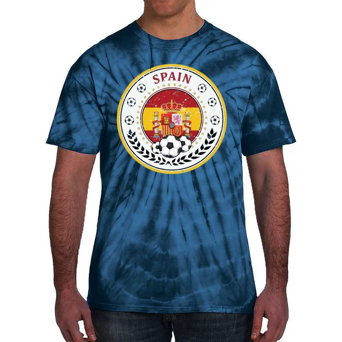 Cool Spain Soccer Logo Tie-Dye T-Shirt