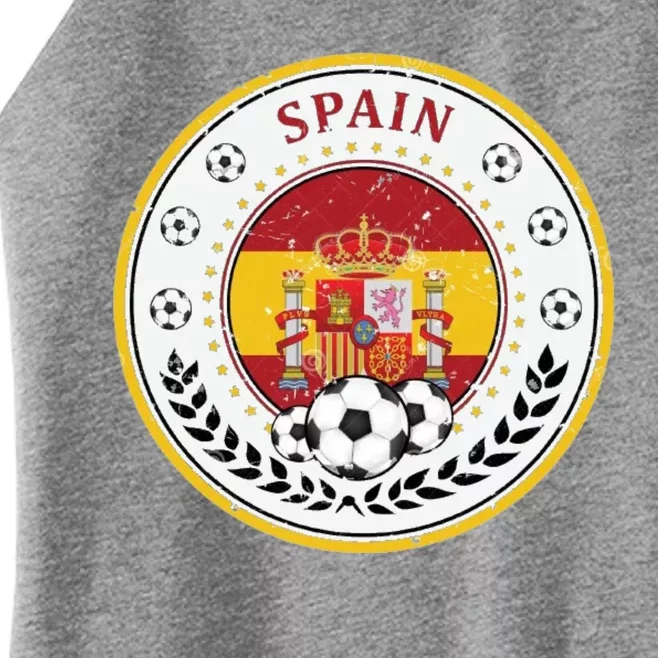 Cool Spain Soccer Logo Women’s Perfect Tri Rocker Tank