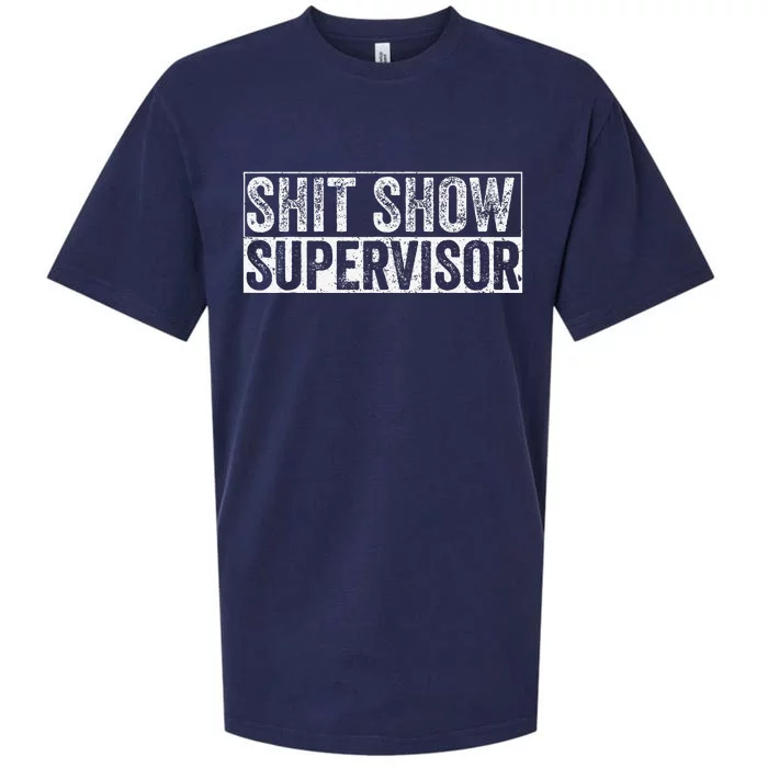 Cool S.H.I.T Show Supervisor Hilarious Vintage Sueded Cloud Jersey T-Shirt