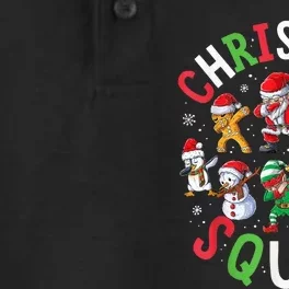 Christmas Squad Santa Dabbing Elf Family Matching Pajamas Dry Zone Grid Performance Polo