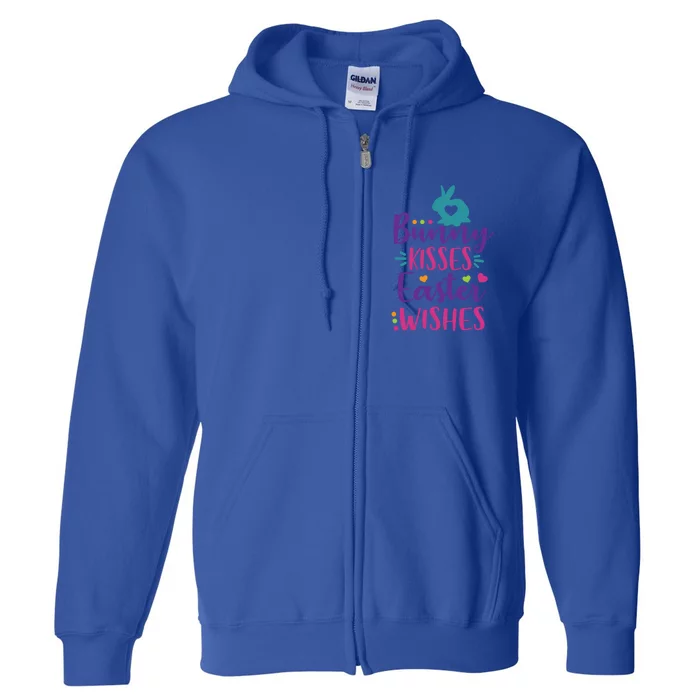 Cute Sunday School Or Egg Hunt Bunny Easter Wishes Gift Full Zip Hoodie