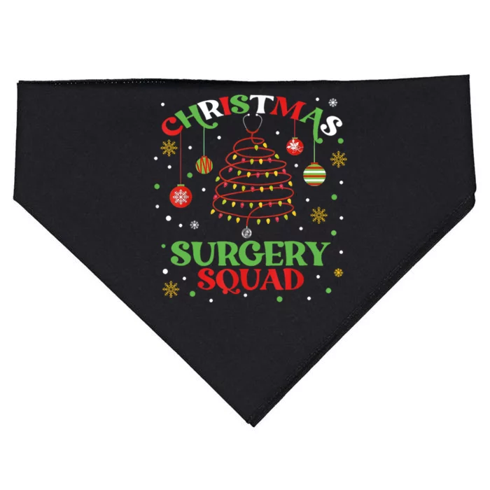 Christmas Surgery Squad Medical Surgical Nurse Rn Xmas USA-Made Doggie Bandana